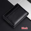 Fashion Business Mens Wallet Slim Credit Card Holder Genuine Leather Cowhide Transparent Window Multiple Card Slots Wallets