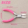 LEONTOOL Mini and Micro Flat Nose Pliers for Clasp Purses, with Dual Tips, Replacement Flat Nose Pliers, Accessory Tool, Clasp Holder, Finishing Plier