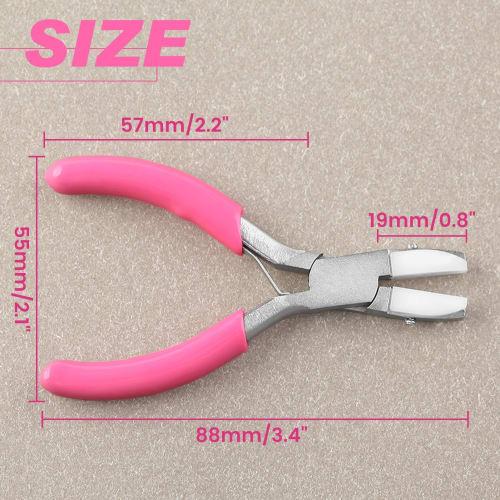 LEONTOOL Mini and Micro Flat Nose Pliers for Clasp Purses, with Dual Tips, Replacement Flat Nose Pliers, Accessory Tool, Clasp Holder, Finishing Plier