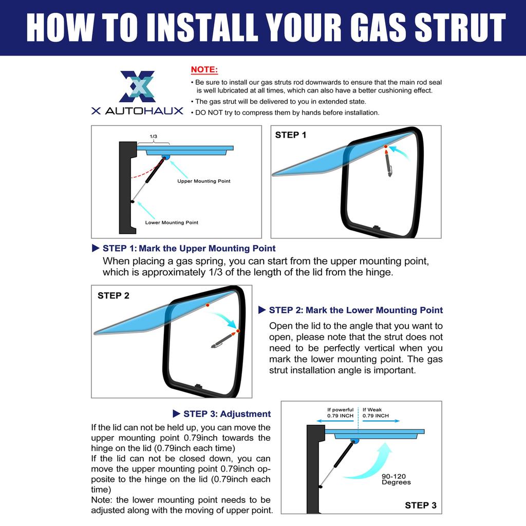 XAUTOHAUX газовая пружина универсальная подъемная опора амортизатор землетрясения газовый амортизатор амортизатор для автофургона грузовик окна шкафа двери мебели удлинитель длина