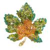 Женская брошь со стразами в форме клена, булавка для воротника, антиокислительная, антикоррозийная, для вечеринок, вечерних нарядов, одежды, сумки, шарфа, свитера, брошь