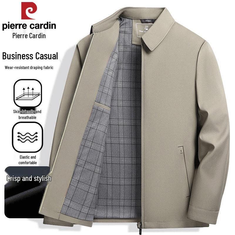 Pierre Cardin Men's Milk Silk Wrinkle-Free Business Casual Jacket