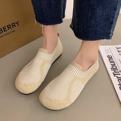 Женские балетки Дышащая сетчатая обувь Мягкие Модные Удобные Однотонные балетки с глубоким вырезом Женская обувь