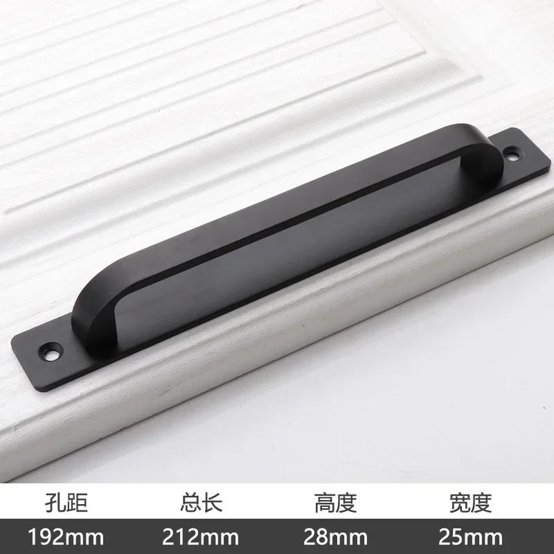 Door/Window Handle Balcony Wooden Sliding Door Handle Golden Aluminum Alloy Warehouse Door Black Kitchen Handle