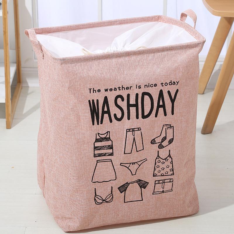 Large-Capacity Cotton Linen Storage Bags - Water-Proof Drawstring Bags for Clothes & Moving