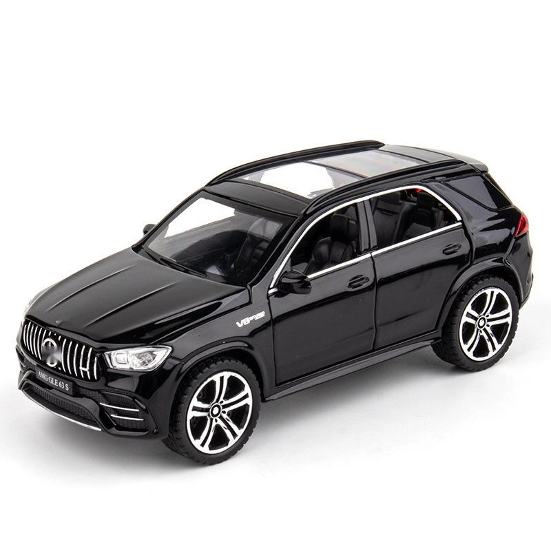 1:32 AMG GLE 63S Внедорожник Металлическая модель автомобиля Литье под давлением Оттяжная назад Металлические транспортные средства Модель-симулятор Внутренние украшения автомобиля Подарок