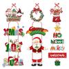 Christmas Decorations for Home Christmas Door Hanging Pendants Santa Door Hanger for Christmas Home New Year 2024 Decoration