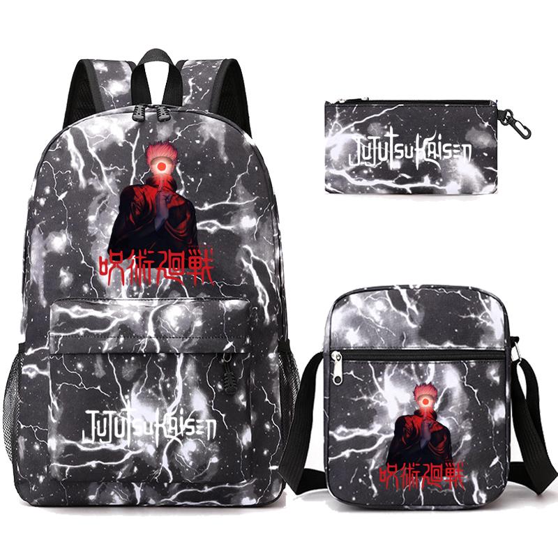 3 шт./компл. аниме рюкзак для мальчиков и девочек легкие сумки Hildren обратно в школу школьный рюкзак студент Kawaii рюкзак