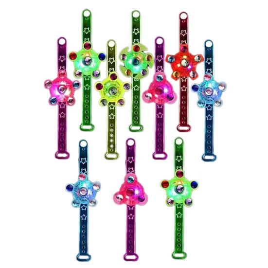 10 шт. светодиодных браслетов, светящихся в темноте, сувениры для вечеринок для детей, подарки на день рождения, призы для класса, карнавальные награды, забавная интерактивная игрушка