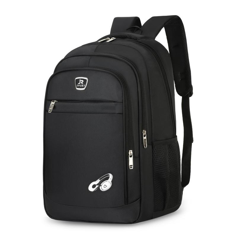 Earphone Pattern Print Oxford Canvas Large Capacity Backpack For Students And Travel With Breathable Design For Men And Women