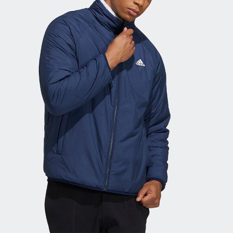 Adidas Двусторонняя куртка из шерпы с контрастным карманом и вышивкой логотипа, верхняя одежда унисекс, белый H23092