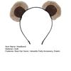 Bear Ears Headgear Plush Girl Headwear New Headpiece  Makeup