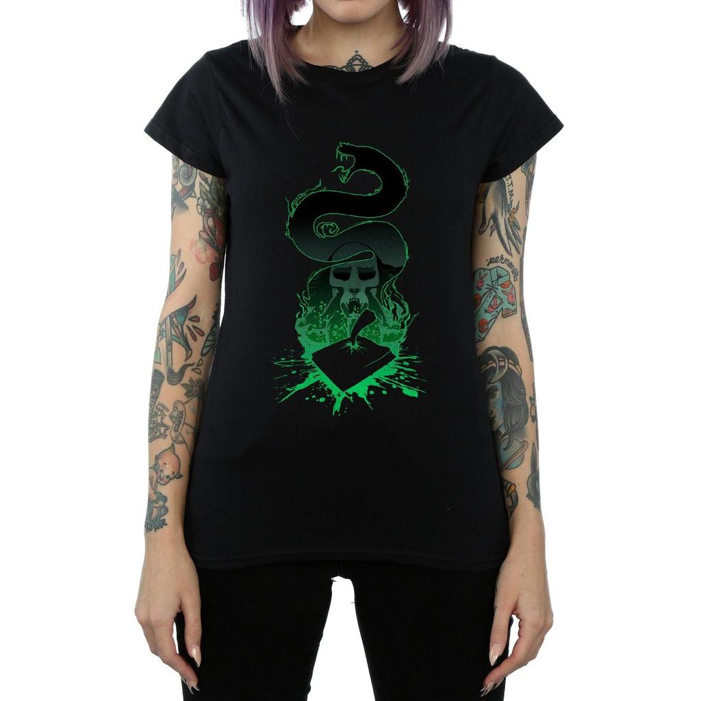 Harry Potter Womens/Ladies Nagini Silhouette Cotton T-Shirt