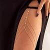 Sexy Thigh Chain Women's Adjustable Multi-layer Diamond Chain Luxurious Gold White Alloy Body Chain for Leg Accessory