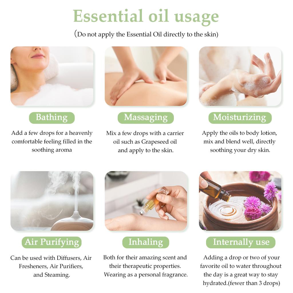 PHATOIL 3 шт. Набор эфирных масел Подарочная коробка Эвкалипт Чайное дерево Эфирное масло розмарина Ароматерапия для свежего воздуха Диффузор Стерилизация Облегчение тела