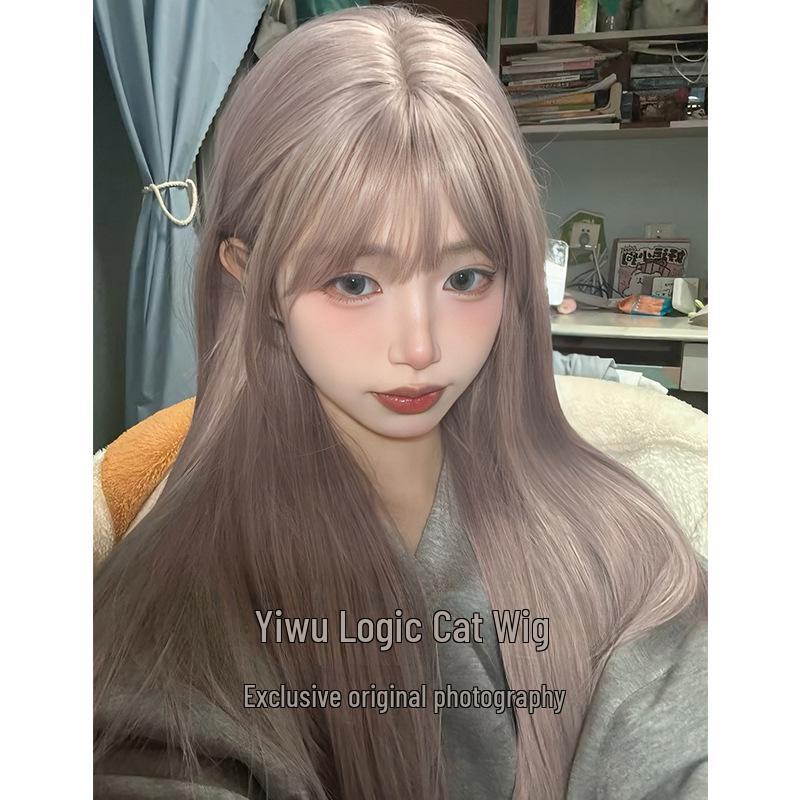 Логичный парик для кошек: Taro Purple Длинные прямые в стиле Лолиты для повседневной носки