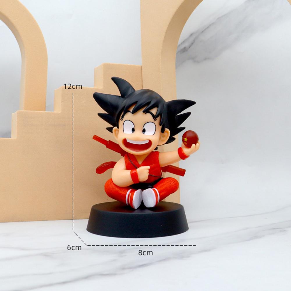 ГОРЯЧИЕ Мультяшные Аниме Фигурки Dragon Ball Z Детские Игрушки Кукла Кавайный Модель Goku Аксессуары Детский Прочный Подарок Фигурки Действия Хобби