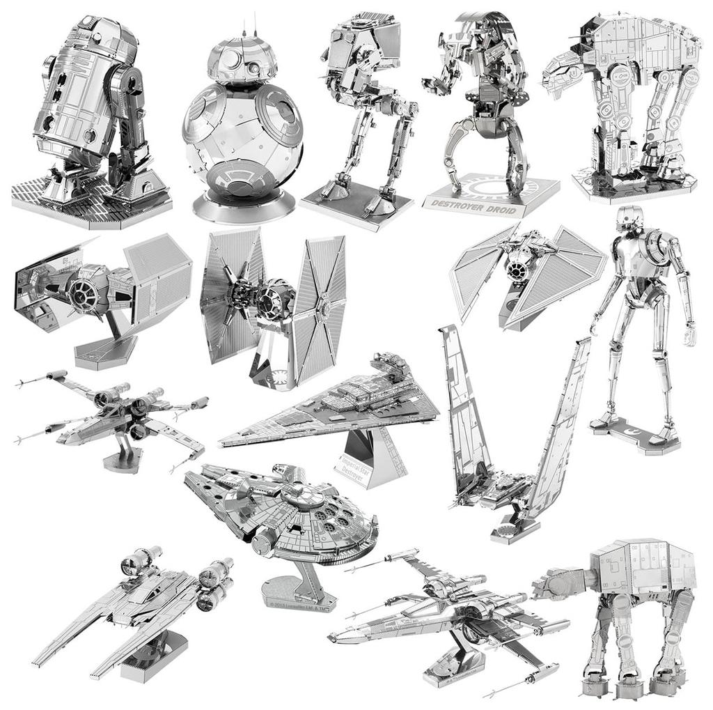 3D сборочная модель металлическая модель Звездные войны (Пилот-дроид)