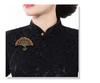 Ретро новая выдолбленная брошь в виде веера женская мода цветок Cheongsam на пуговицах на груди цветок аксессуар булавка