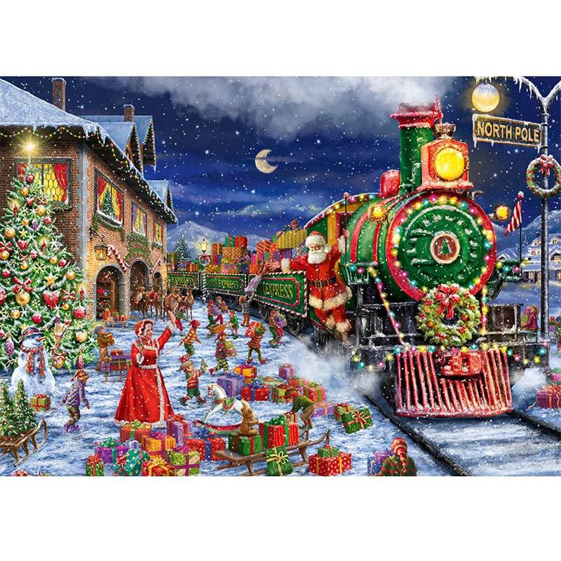 DIY Санта-Клаус 5D алмазная живопись полный Squrae дрель мультфильм Алмазная вышивка наборы крестиков подарок домашний декор настенное искусство