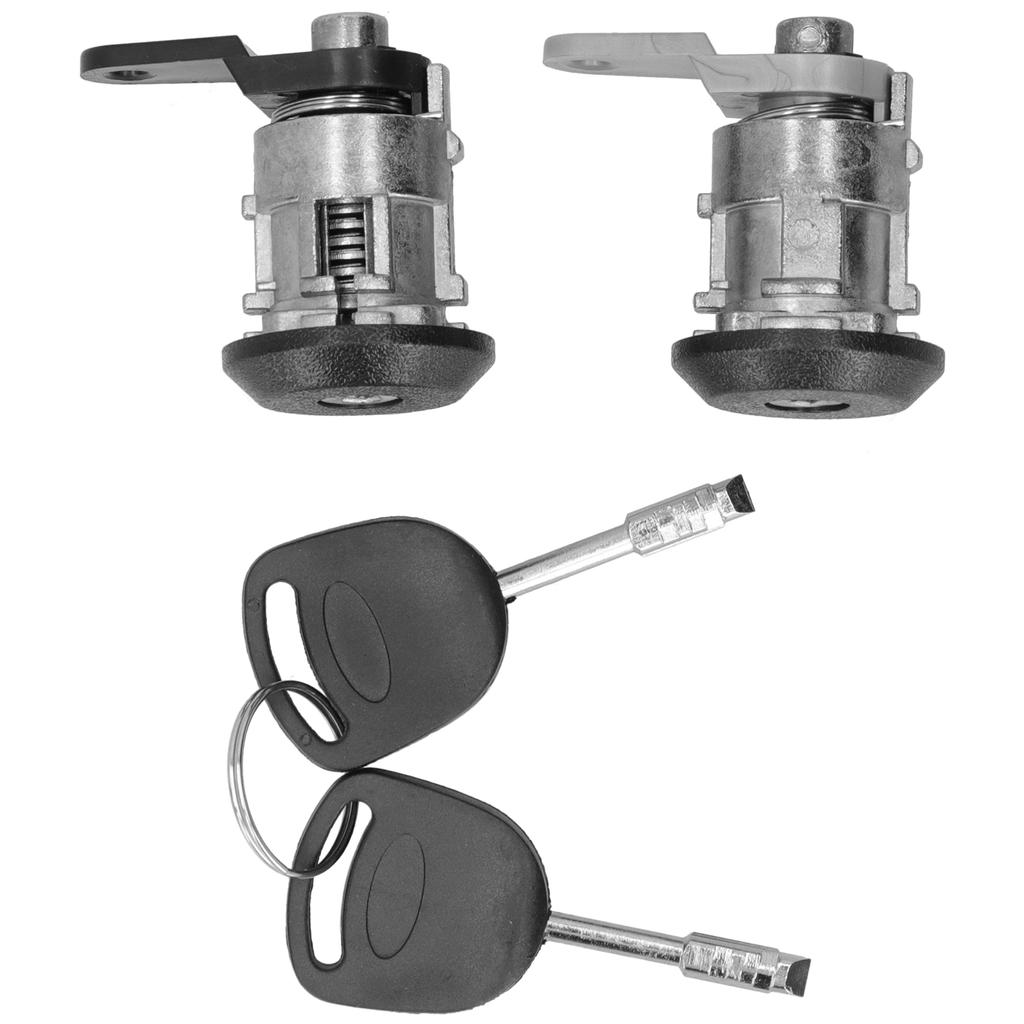 Front Door Lock Barrels LeftRight Locking Cylinder Keys Fit for Ford Courier Fiesta KA