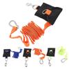 Scuba Diving Lanyard 2.6M Nylon BCD Side Mount Anti Lost Strap Underwater Safety Rope with Stainless