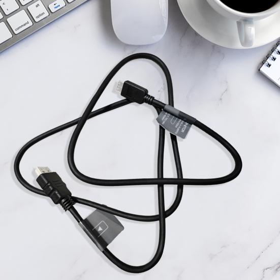 Кабель-адаптер, совместимый с HDMI, 1,2 метра, поддержка 1080P 4K, защита от помех, высокая четкость, кабель Mini-HDMI-совместимый с HDMI-совместимым 2.0 для дома