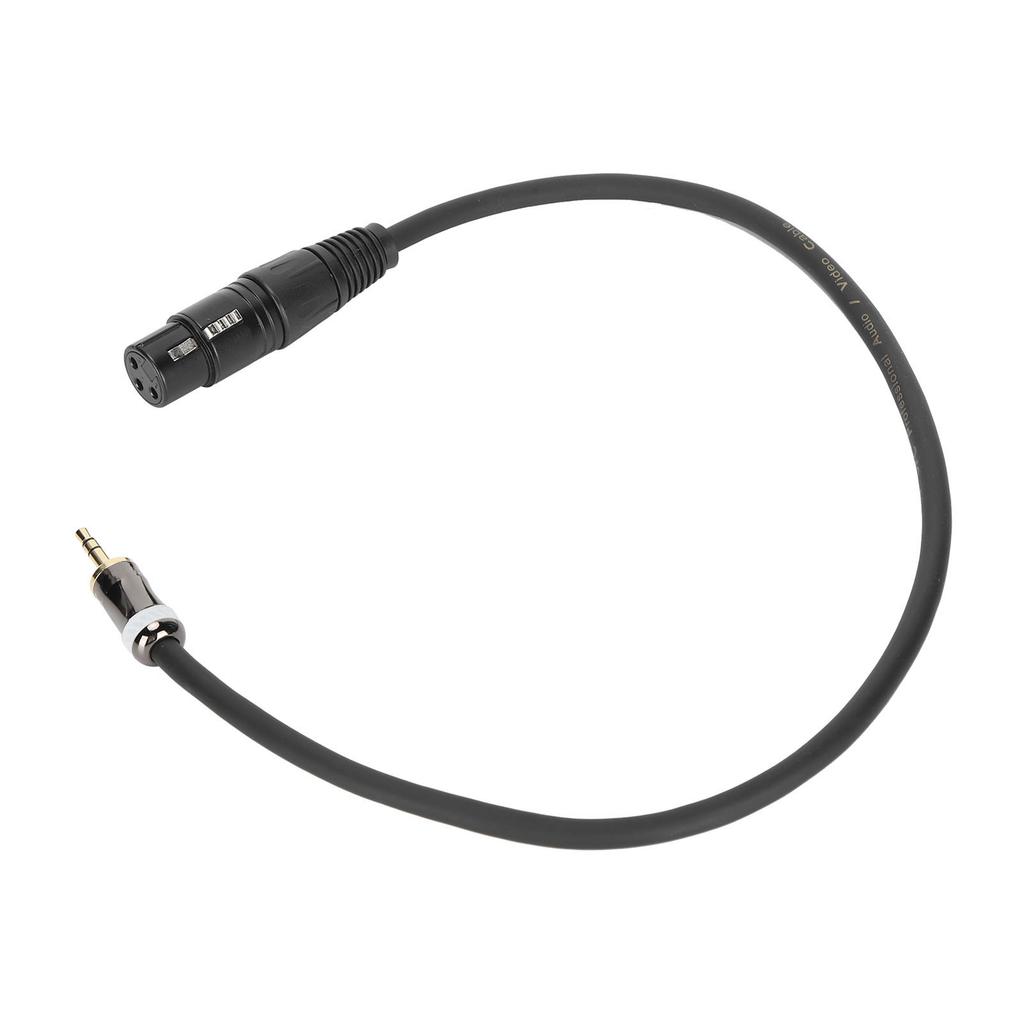 JORINDO XLR Female to 3.5mm 1 8in Male Microphone Cable Balanced Signal Interconnection CordJD6025‑0.5m 1.6ft