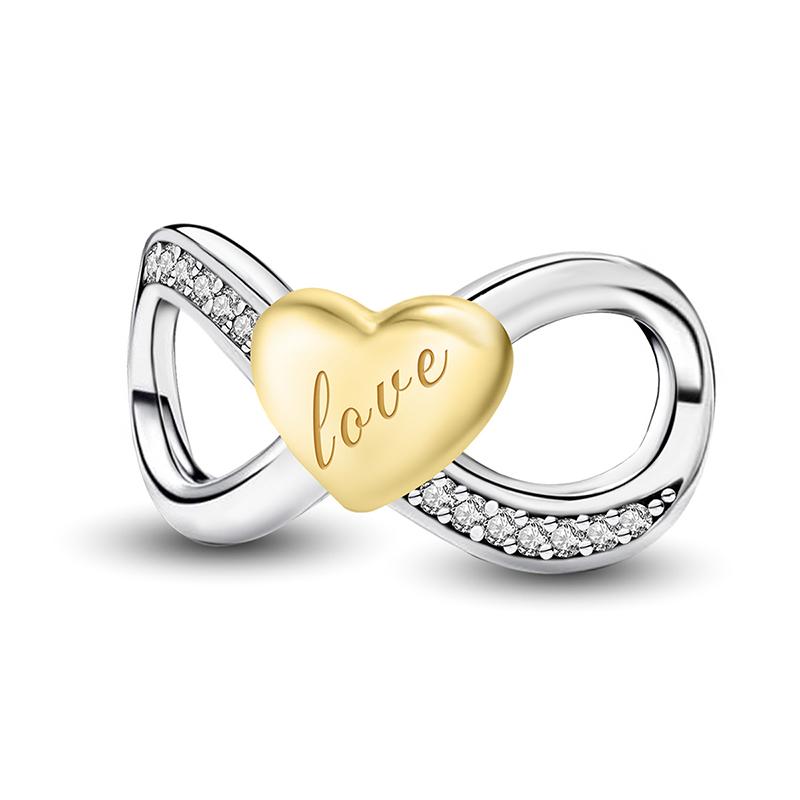 Медь Бесконечная Любовь Святая Мать Серия Бант Бусина Сделай Сам Браслет-Манжета Изготовление Подарок Высокого Качества Изысканные Ювелирные Изделия