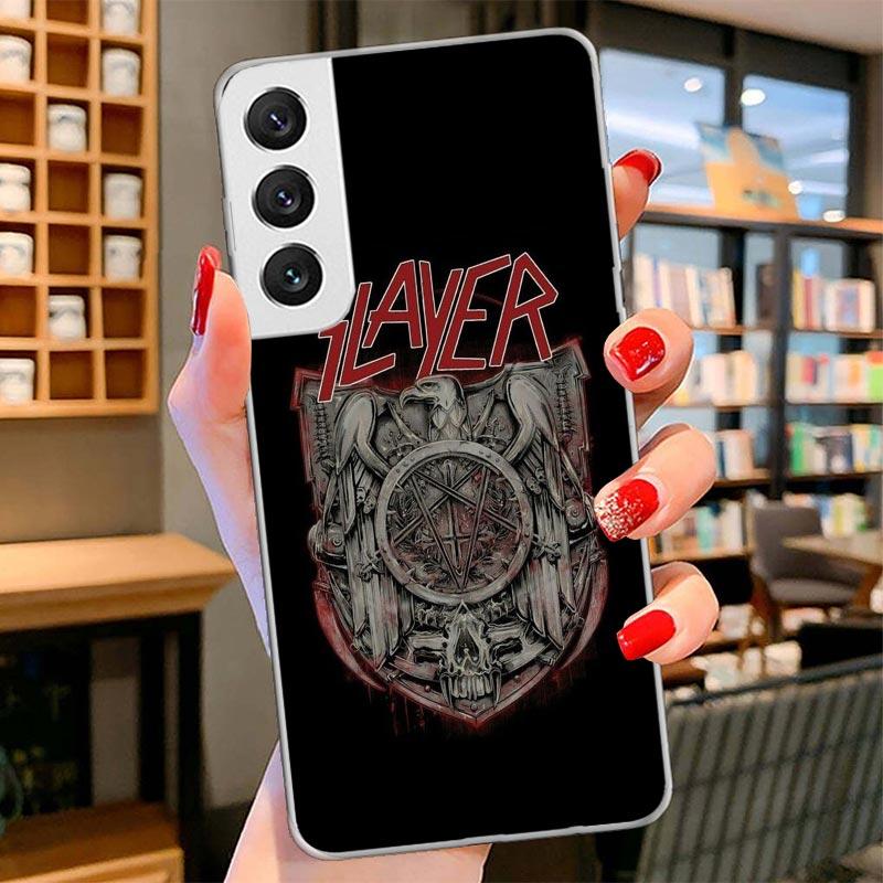 Чехол для телефона с изображением хэви-метал рок-группы Slayer для Samsung Galaxy S26 S25 Edge S24 Ultra S23 S22 Plus S21 S20 FE Мягкий Fundas Shel