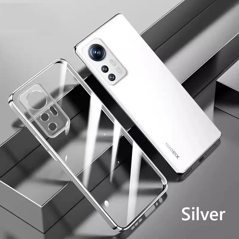 Чехол Для Xiaomi 12 5G Роскошное Покрытие Мягкая Прозрачная Задняя Крышка Для Xiaomi 12 Pro 14 13 Pro 12T Pro 12S Pro 12X Xiaomi12X Чехол Для Телефона