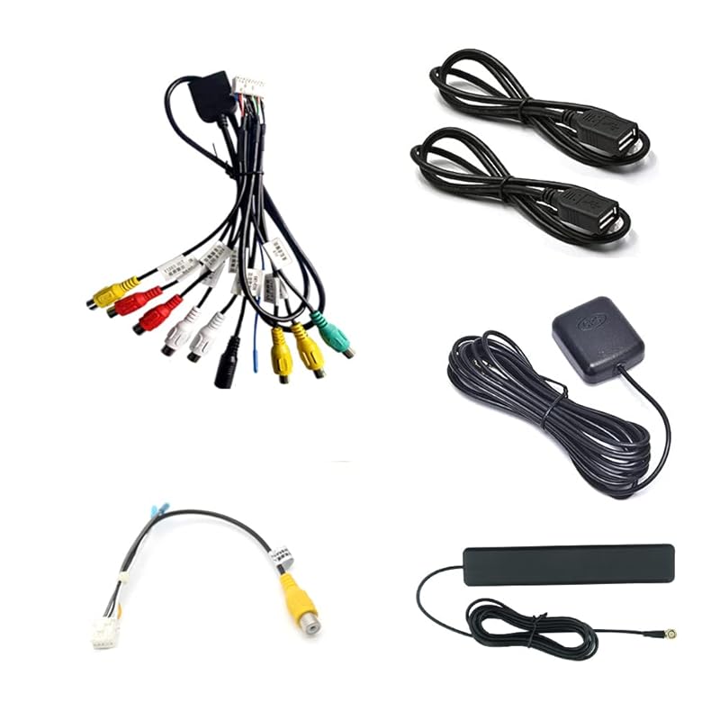 16Pin Android Car Radio Stereo Power on Harness Test Start Wire Cable for Aftermarket Android Radio Stereo with 16pin Power Socket