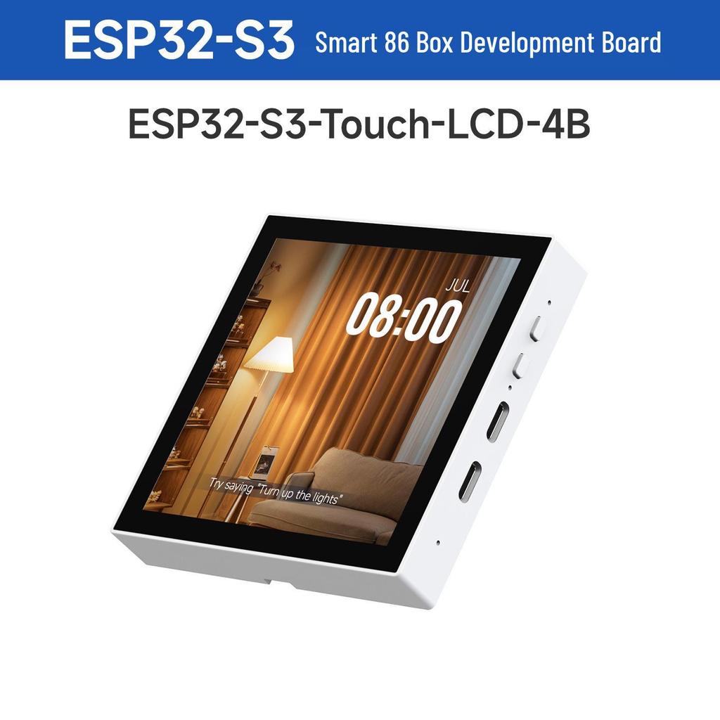 Умная коробка ESP32-S3 с 4-дюймовым сенсорным экраном, RGB-интерфейсом и поддержкой XiaoZhi AI