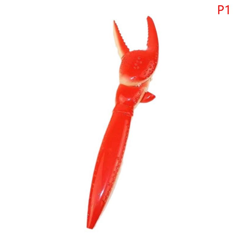 1 шт. забавная шариковая ручка в виде лапы лобстера, персональная ручка-зажим для краба, симпатичная креативная корейская канцелярия, канцелярские принадлежности для школы