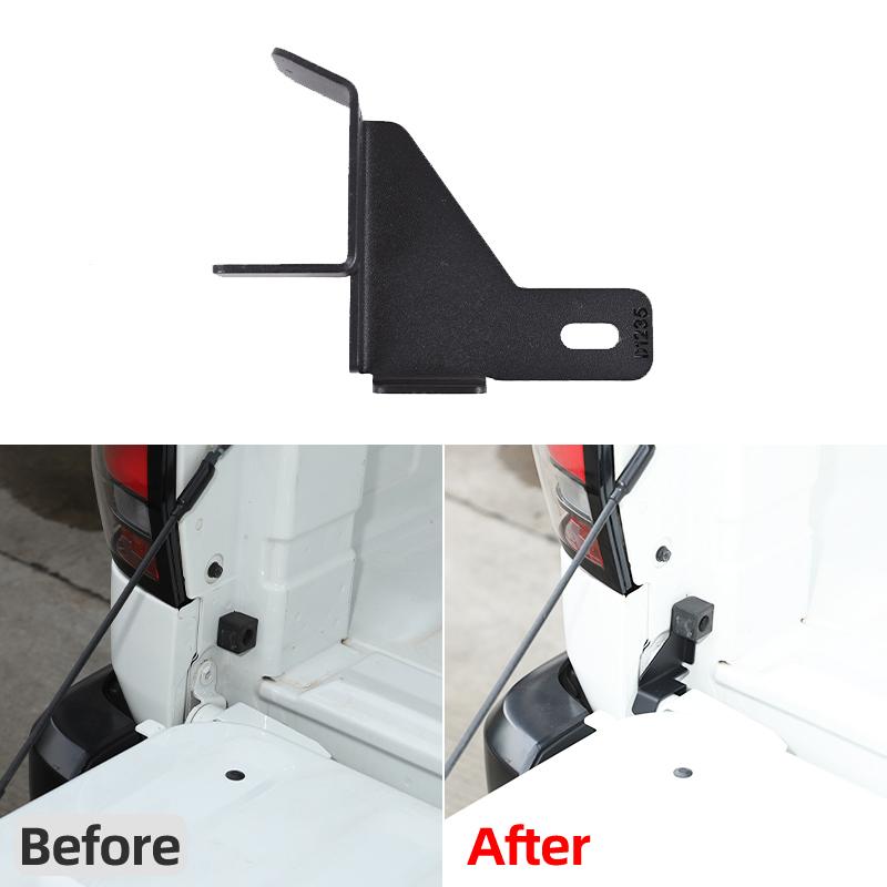 Carbon Steel Car Tailgate Anti-Theft Lock Bracket Rear Door Security Device For Nissan Frontier 2022-2026 Gate Lock Accessories