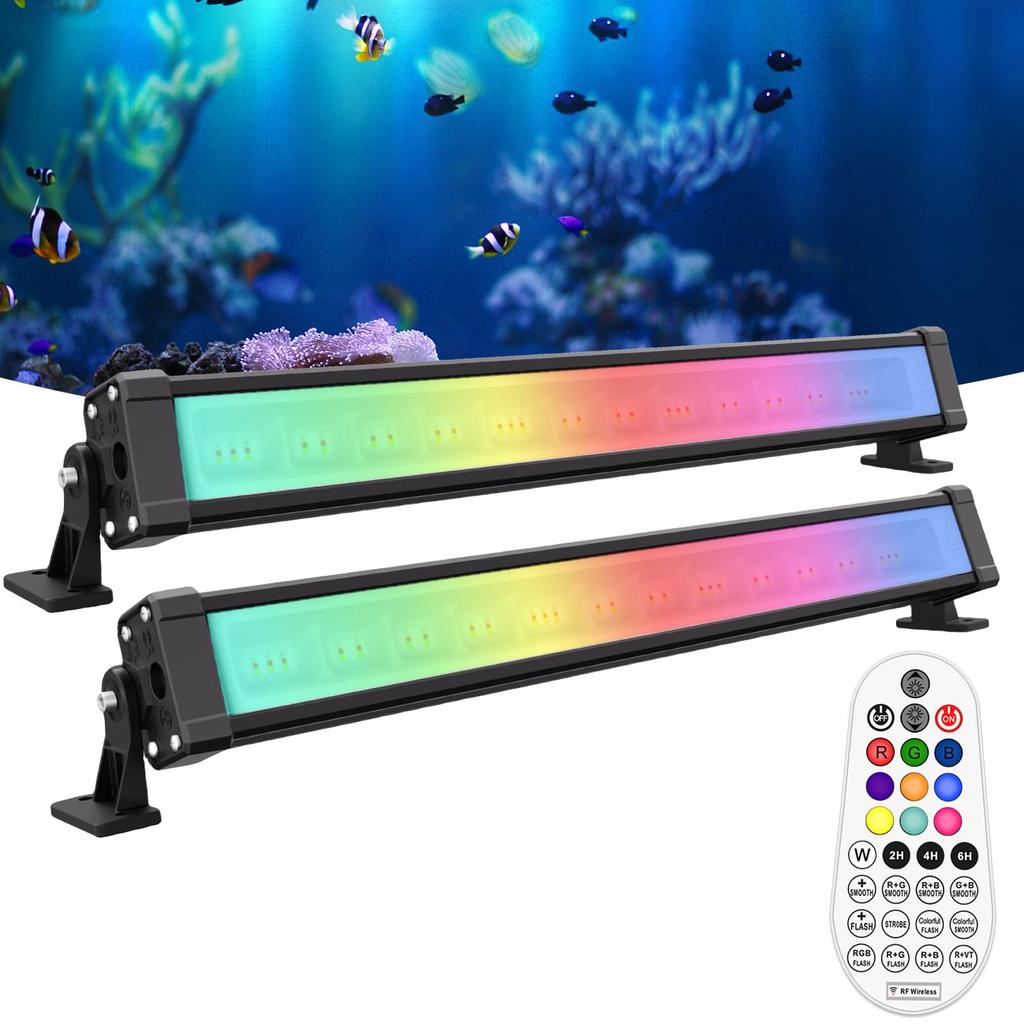 Прожектор MEIKEE 42 Вт RGB с высокой яркостью, регулируемой яркостью, цветным управлением и дистанционным управлением, настенный светильник для украшения интерьера, наружная вывеска