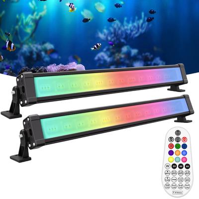 Прожектор MEIKEE 42 Вт RGB с высокой яркостью, регулируемой яркостью, цветным управлением и дистанционным управлением, настенный светильник для украшения интерьера, наружная вывеска