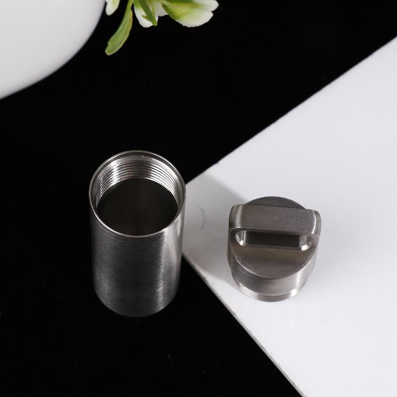 Титановый мини-водонепроницаемый контейнер для таблеток, портативный контейнер для таблеток, чехол для хранения таблеток