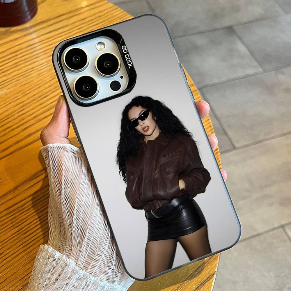 BRAT C-Charli xcx Phone Case For iPhone 16 17 15 14 12 13 Pro Max Black Color Shockproof Cover