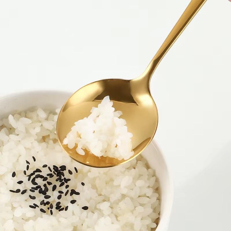 24 шт. золотых столовых приборов, столовые приборы из нержавеющей стали, ножи, чайные вилки, кофейные ложки, столовые приборы, можно мыть в посудомоечной машине, кухонная столовая посуда