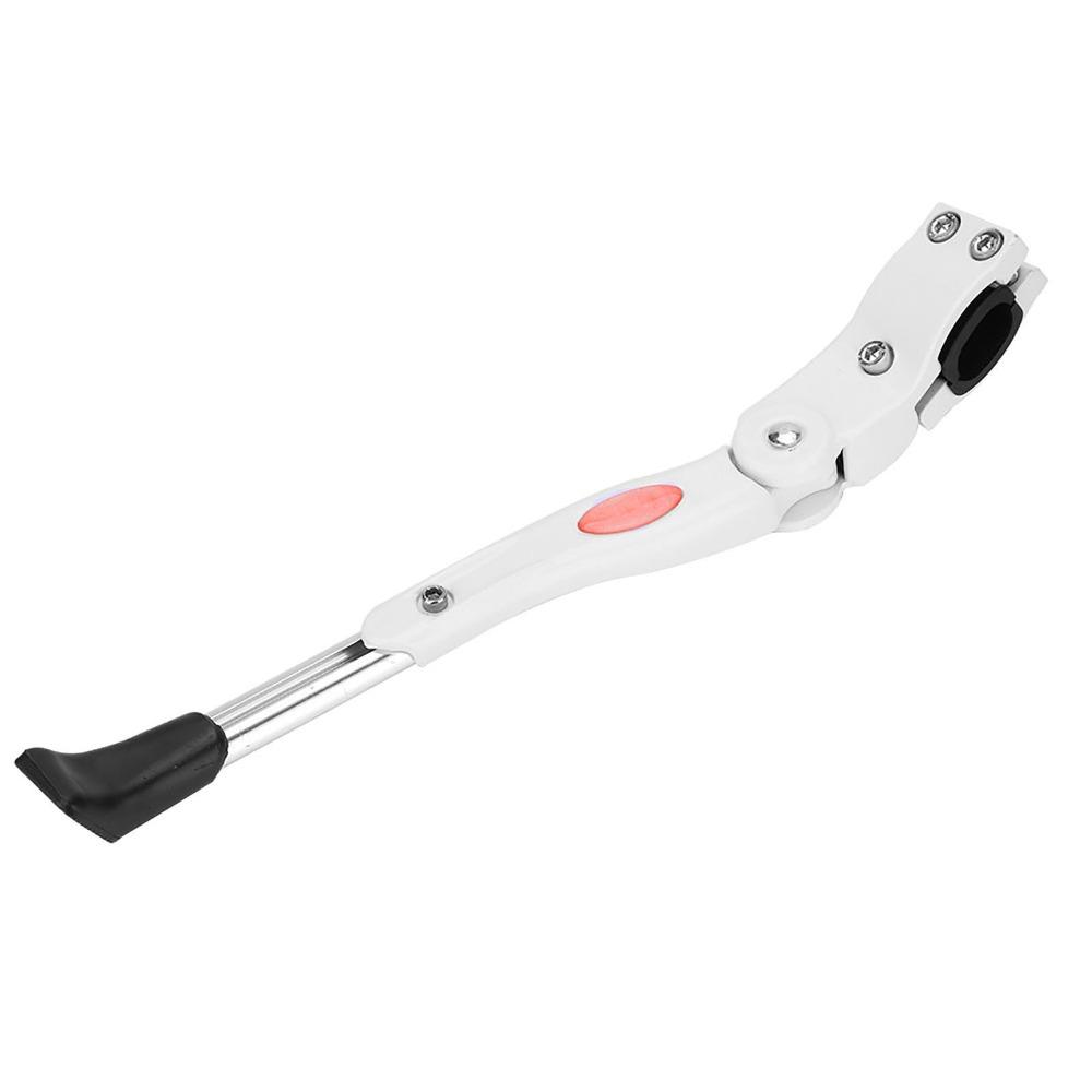 Aluminum Alloy Bike Kick Stand White Single-Side Kick Stand Bike Cycling