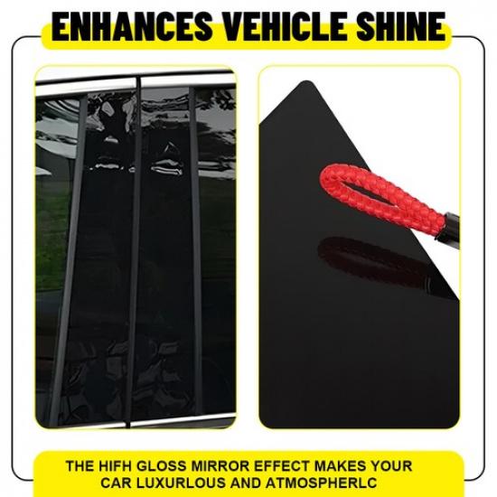 4PCS Pillar Post Trims Door Window Black For 2015- F-150 Ford Cab/Crew Super