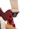 Comfort Leather Auto Lock Guitar Strap with Strap 30BAL01 D'Addario Lock, Tan,