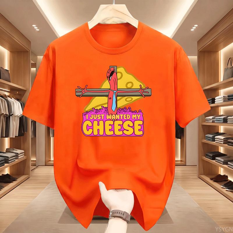 I Just Wanted My Eese Tshirts Funny Graph Printed Tshirt Short Sve Loose Tees Unisex Streetwear Comfortable 2026 New Model Shor