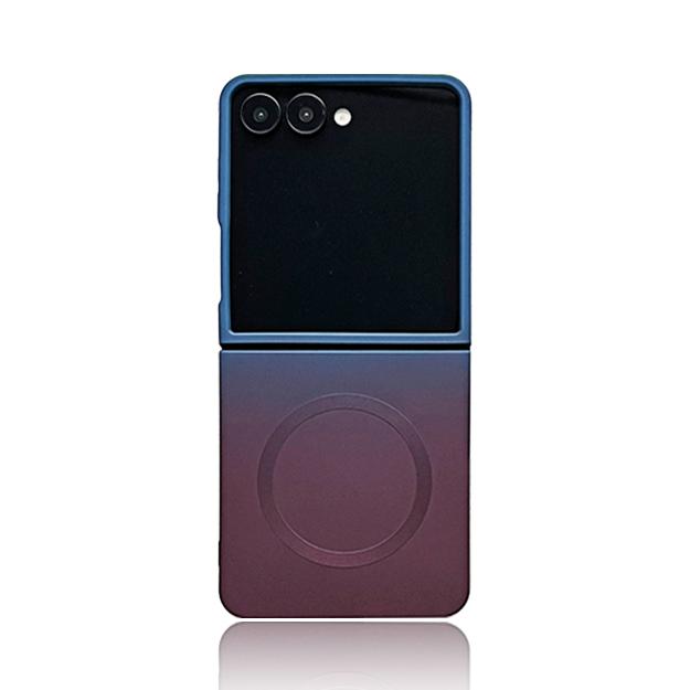 Macaron Color Collision Magnetic Charging Phone Case For Samsung Galaxy Z Flip 7 6 5 4 3 Z Flip7 flip 7 FE Shockproof Soft Cover