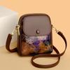 Small Phone Bag Flap Shoulder Bags For Women Soft Leather Printing Color Purse Luxury Designer Ladies Commuting Crossbody Bag