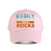 Easily Distracted By Rocks Geology Quote Graphic Baseball Cap Fashion Unisex Sunhat Womens Outdoor Sports