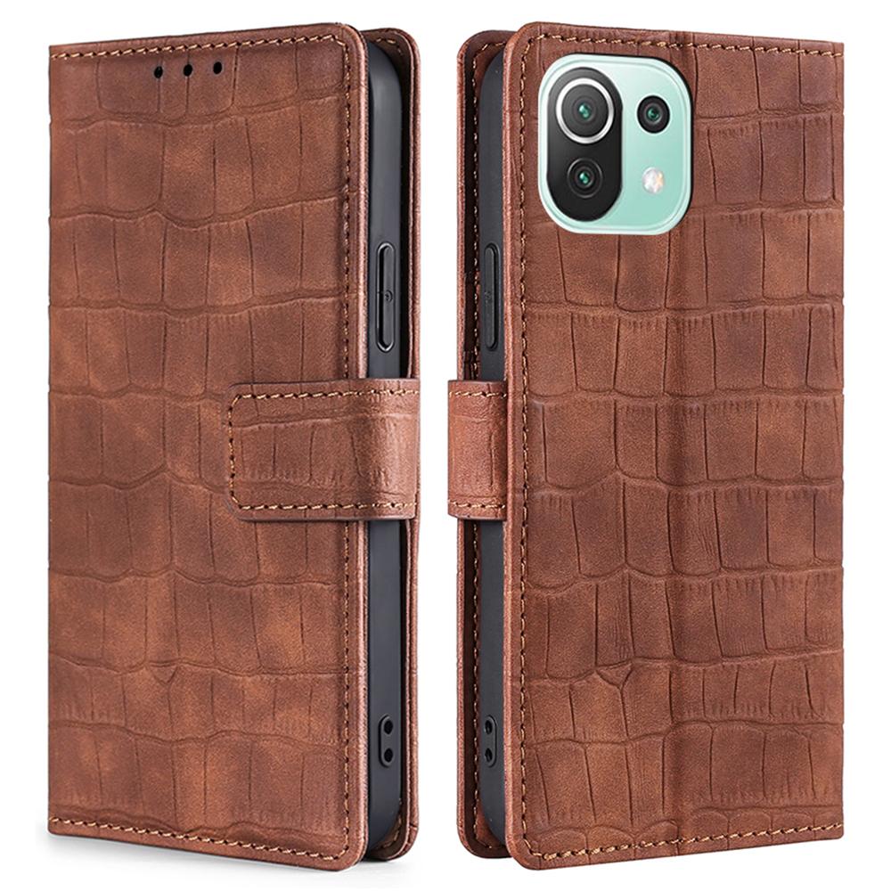 Wallet Case For Vivo V21E V21 V20 SE X60 Pro Y11 Y51 Y31 2020 Huawei Honor 10X Lite 7A 8A 9A Crocodile Flip PU Leather Card Holster Cover Phone Bumper