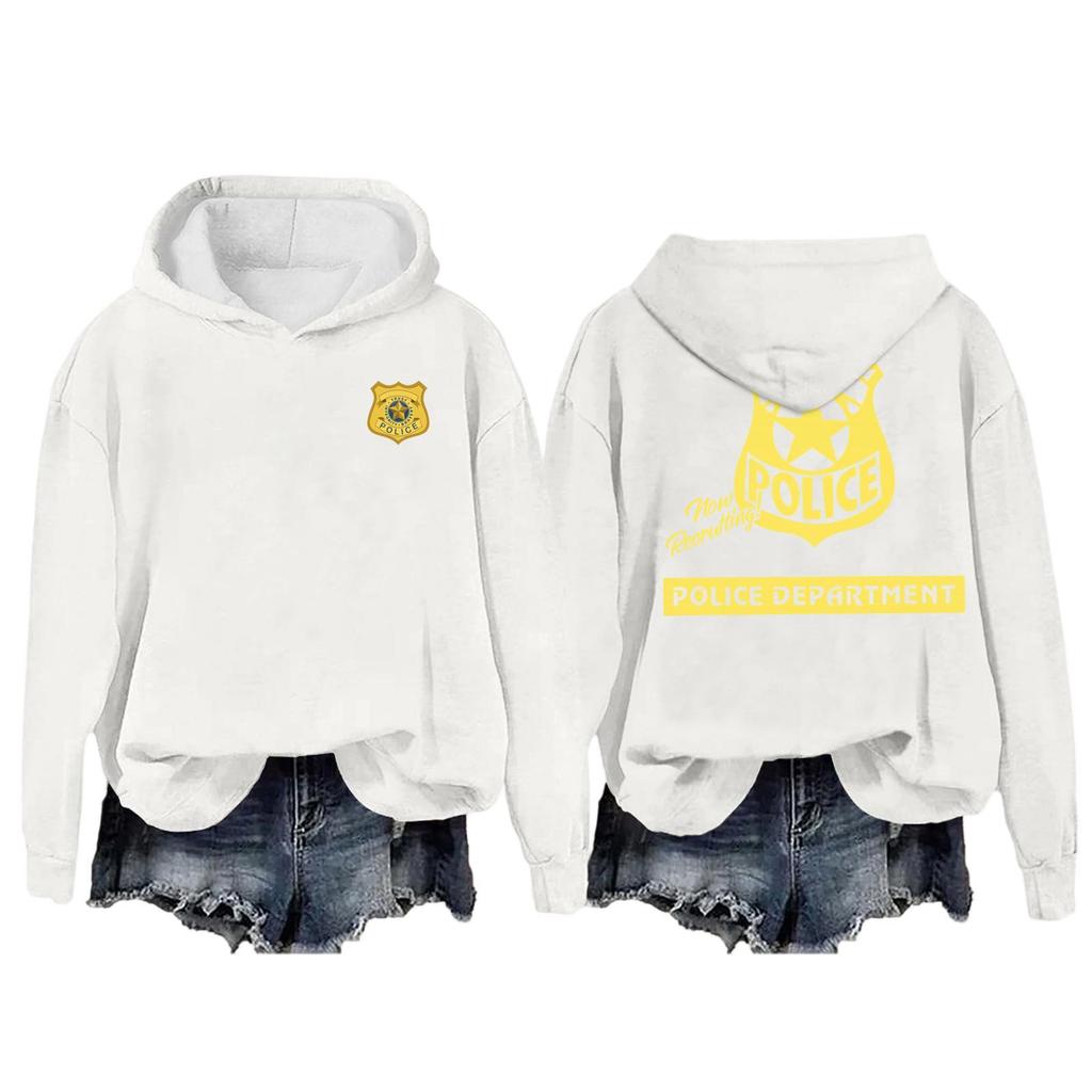Women's Casual Long-Sleeved Pullover Hoodie With Print