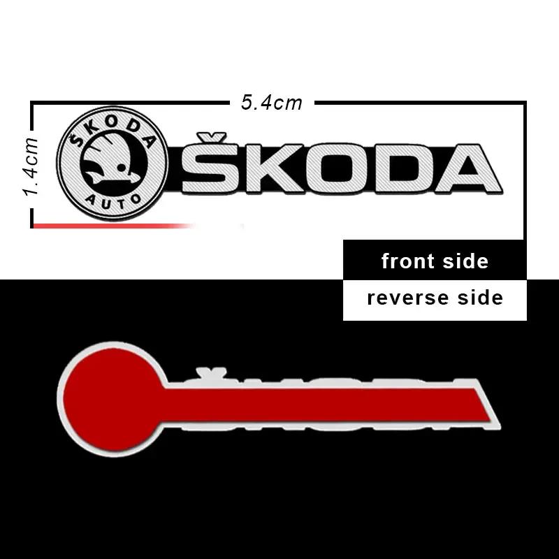 VSF5 3D Car Audio Stereo Speaker Badge Sticker Decal Accessories For Skoda Models (Octavia MK2 3 Octavia 2 3 A7 Fabia Kodiaq Rapid